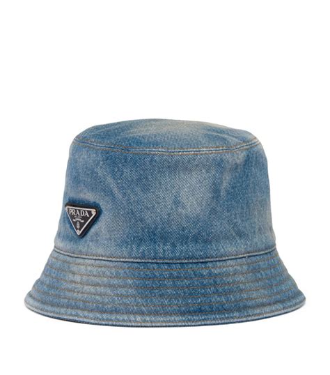 prada denim cap|prada bucket hat.